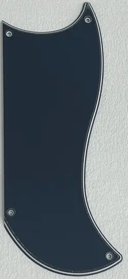 NEW FOR GIBSON SG CUSTOM 3 PICKUP STYLE GUITAR PICKGUARD,3 PLY BLACK
