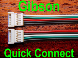 2 GIBSON QUICK CONNECT FOR REGULAR POT HARNESS NON PCB CONNECTOR PICKUP PLUG
