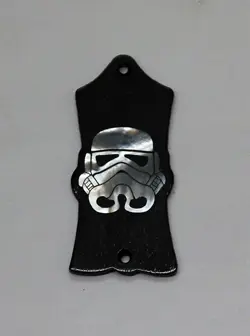 TRUSS ROD COVER WITH STORM TROOPER INLAY WILL FIT GIBSON