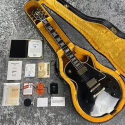 GIBSON CUSTOM SHOP TOP MODEL MURPHY LAB 1957 LES PAUL 2-PICKUP EBONY ULTRA SAFE