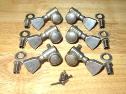 GIBSON 1978 USA GROVER NICKEL TUNERS W/ CROWN KEYS