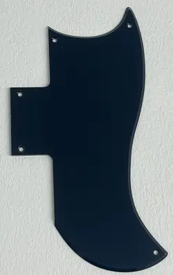 FITS GIBSON SG 61 REISSUE GUITAR PICKGUARD SCRATCH PLATE,1 PLY ACRYLIC BLACK