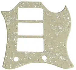 GUITAR PARTS FOR GIBSON US SG STANDARD 3 PICKUP GUITAR PICKGUARD CREAM PEARL