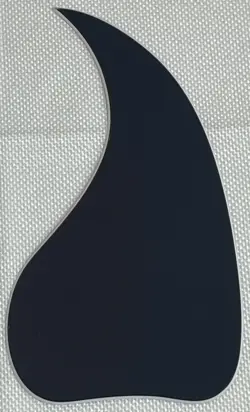 BLACK 2-PLY SELF ADHENSIVE ACOUSTIC FOR FIT GIBSON J45 STYLE GUITAR PICKGUARD