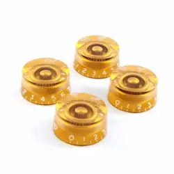 HOSCO GIBSON STYLE SPEED KNOB GOLD SET OF 4 - METRIC KG-110