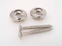 TRUE CUSTOM SHOP® NICKEL OVERSIZED 17MM STRAP BUTTONS FITS GIBSON GUITARS & BASS