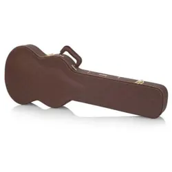 GATOR DELUXE WOOD SERIES GIBSON SG GUITAR CASE, BROWN