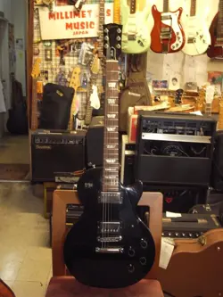GIBSON LES PAUL STUDIO EBONY BLACK CHROME PARTS MADE IN USA 1999 ELECTRIC GUITAR