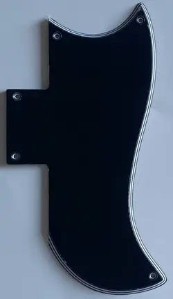 FOR FIT GIBSON SG 61 REISSUE STYLE GUITAR PICKGUARD 5 PLY BLACK