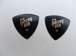 2 X GIBSON USA M MEDIUM 0.73 GUITAR PICKS PLECTRUMS FREE SHIPPING USA