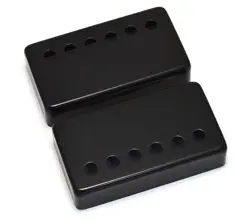 (2) BLACK COVERS FOR VINTAGE GIBSON® PAF HUMBUCKER PICKUPS PC-0300-003