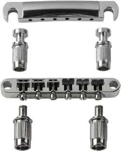 FLEOR ELECTRIC GUITAR TUNE-O-MATIC BRIDGE & TAILPIECE WITH STUDS SET FIT GIBSON 