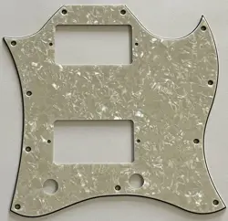 GUITAR PICKGUARD FOR GIBSON US SG STANDARD FULL FACE STYLE, IVORY WHITE PEARL