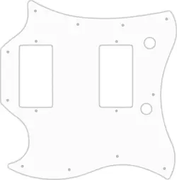 WD CUSTOM PICKGUARD FOR LEFT HAND GIBSON 2017-PRESENT MODERN SG STANDARD #02 ...