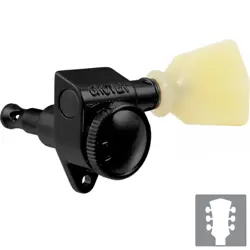 NEW GROVER 502 LOCKING TUNERS 3X3 MODERN GIBSON LES PAUL KEYSTONE BUTTONS, BLACK
