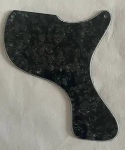 FOR 4-PLY GIBSON LES PAUL JUNIOR 1958 DC GUITAR PICKGUARD,BLACK PEARL