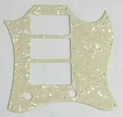 FOR GIBSON SG STANDARD 3 PICKUP GUITAR PICKGUARD SCRATCH PLATE,CREAM PEARL