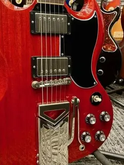 GIBSON SG STANDARD '61 SIDEWAYS VIBROLA VINTAGE CHERRY ELECTRIC GUITAR - USED