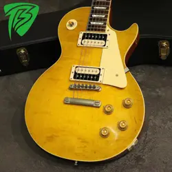 GIBSON CUSTOM SHOP 1958 LES PAUL STANDARD REISSUE GREEN LEMON LIGHTLY AGED