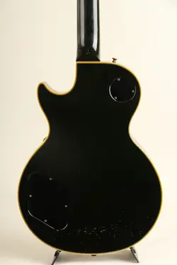 GIBSON 1986 LES PAUL CUSTOM EBONY ELECTRIC GUITAR, MAPLE TOP, USED
