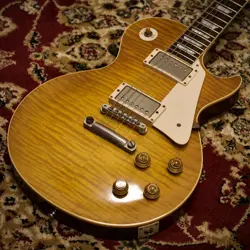 GIBSON 1958 LES PAUL REISSUE VOS LEMON BURST ELECTRIC GUITAR 2013 USED
