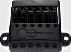 EVERTUNE G MODEL 6 STRING BRIDGE FOR GIBSON STYLE GUITARS BLACK