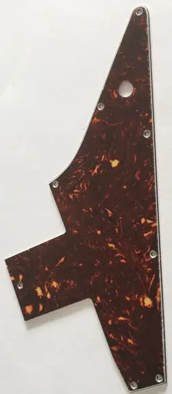 GUITAR PICKGUARD FOR GIBSON EXPLORER 76 REISSUE.4-PLY BROWN TORTOISE