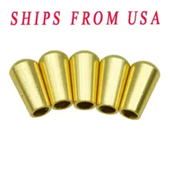 5PCS USA SPEC SAE 8-32 METAL TOGGLE SWITCH TIP CAP FOR GIBSON/SWITCHCRAFT GOLD