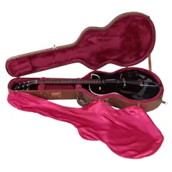 SEMI-ACOUSTIC ELECTRIC GUITAR GIBSON ES-135 EBONY 1998 BLACK WITH HARD CASE