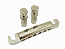 ALUMINUM STOP BAR TAILPIECE FOR EPIPHONE GIBSON LES PAUL METRIC STUDS NICKEL