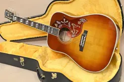 ACOUSTIC GUITAR GIBSON 1960 HUMMINGBIRD FIXED BRIDGE CHERRY SUNBURST WITH CASE