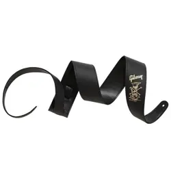 GIBSON AS-SLSH-GLD SLASH PREMIUM LEATHER GUITAR STRAP BLACK GENUINE PRODUCTS