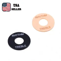 2X GUITAR TOGGLE SWITCH RING PLATE STANDARD SIZE FOR GIBSON EPI LP SG BLACK/C