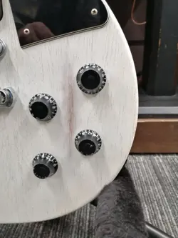 GIBSON LES PAUL SPECIAL FADED WITH P-90 WHITE MADE IN USA SOLID ELECTRIC GUITAR