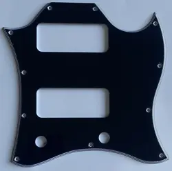 FOR FIT US GIBSON SG P90 STYLE FULL FACE GUITAR PICKGUARD 5 PLY BLACK