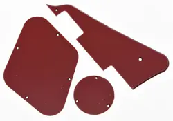 LP PICKGUARD CONTROL PLATE SWITCH CAVITY COVERS FOR GIBSON LES PAUL RED 3 PLY