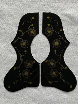 FOR GIBSON J200 SJ200 ACOUSTIC GUITAR CRYSTAL SELF ADHESIVE PICKGUARD,BLACK