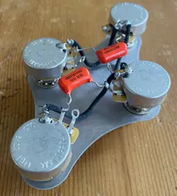 50'S LES PAUL WIRING GIBSON EPIPHONE 500K CTS LONG SHAFT POTS .022 ORANGE DROP