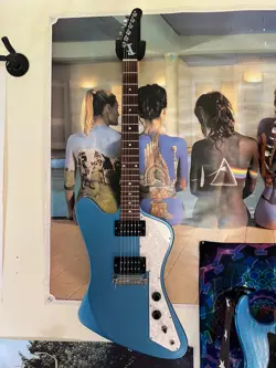 GIBSON USA FIREBIRD ZERO S SERIES 2017 HH PELHAM BLUE ROSEWOOD FRETBOARD GUITAR