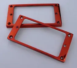 RED GUITAR HUMBUCKER PICKUP RINGS CURVED FRAMES FIT EPIPHONE,GIBSON LES PAUL LP