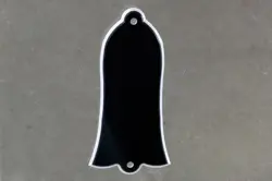 BELL SHAPED TRUSS ROD COVER FOR GIBSON BLACK W/ WHITE OUTLINE
