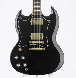 GIBSON SG-STD LEFT HAND MODIFIED EBONY USED ELECTRIC GUITAR  1996