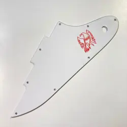 WHITE 3 PLY W/B/W PICKGUARD FOR GIBSON FIREBIRD STUDIO 