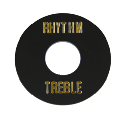 BLACK RHYTHM/TREBLE SWITCH RING FOR GIBSON® LES PAUL SG ES-335 AP-0663-023