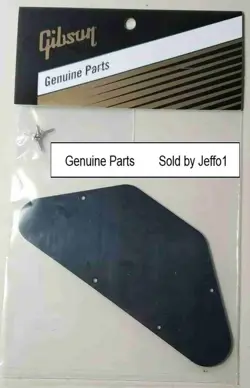 GIBSON® SG CONTROL PLATE COVER BLACK SMOOTH - DIMENSIONS 6 7/16 X 2 3/4 GENUINE