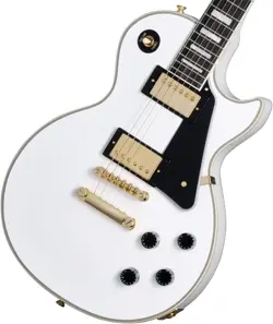 EPIPHONE/INSPIRED BY GIBSON CUSTOM LES PAUL CUSTOM ALPINE WHITE WITH HARD CASE