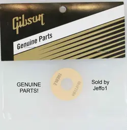 GIBSON® LES PAUL TOGGLE SWITCH WASHER CREAM GOLD LETTERS USA GENUINE BRAND NEW
