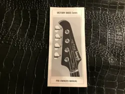 1981 VINTAGE GIBSON GUITAR PRE-OWNERS MANUAL - VICTORY BASS SERIES