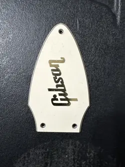 3 PLY CREAM TRUSS ROD COVER GIBSON FLYING V GOLD DECAL