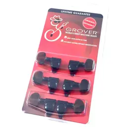 GROVER BLACK TORTOISE BUTTON ROTOMATIC TUNERS GIBSON®/EPIPHONE® GUITAR 102BCT